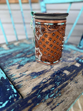 Load image into Gallery viewer, Western Turquoise Tooled Sunglass Case
