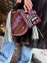 Load image into Gallery viewer, Pink Checkerboard Mini Tote
