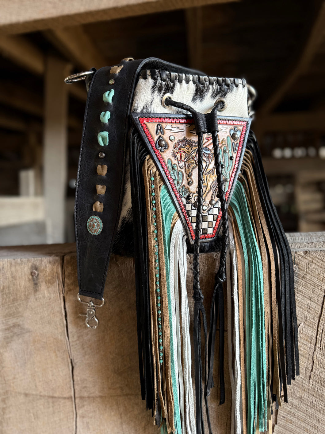 Ridin’ High – Bronc Rider Tooled Brumby