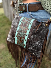 Load image into Gallery viewer, Brown and Turquoise Roses Maybelle
