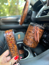Load image into Gallery viewer, High Country Tooled Leather Car Accessories Bundle 15” Standard
