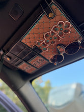 Load image into Gallery viewer, Floral Blossom Tooled Leather Car Accessories Bundle 15” Standard
