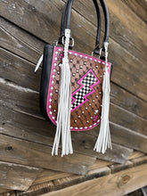 Load image into Gallery viewer, Pink Checkerboard Mini Tote
