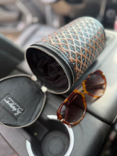 Load image into Gallery viewer, Sunburst Tooled Sunglass Case
