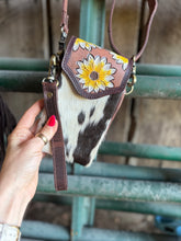 Load image into Gallery viewer, Mini Belt Bag Crossbody cowhide Wristlet
