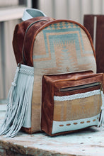 Load image into Gallery viewer, Pendleton Sunset with Saddle Leather Classic Backpack
