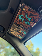 Load image into Gallery viewer, Aztec Tooled Leather Car Accessories Bundle 15” Standard
