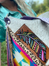 Load image into Gallery viewer, Feathers and Leopard Dutton
