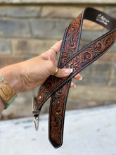Load image into Gallery viewer, Blue Sky Tooled Belt
