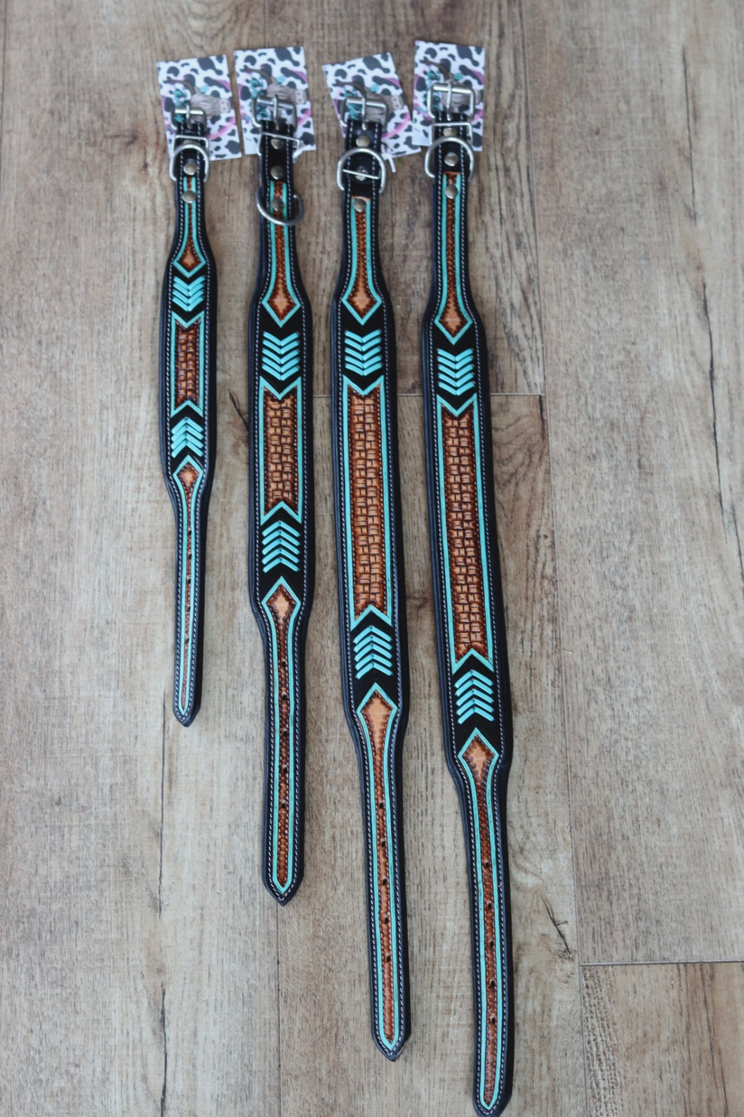 Turquoise Arrow Puppers Collar