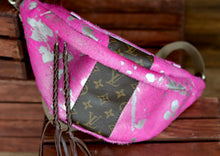 Load image into Gallery viewer, Pink Acid Wash LV Bum Bag
