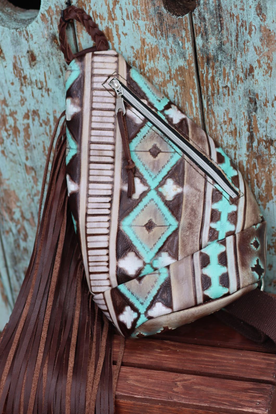 Turquoise Navajo Sling Body Bag