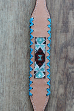 Load image into Gallery viewer, Turquoise and blue Beaded Puppers Collar
