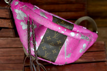 Load image into Gallery viewer, Pink Acid Wash LV Bum Bag

