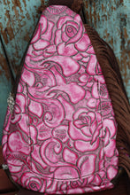 Load image into Gallery viewer, Pink Roses LV Sling Body Bag
