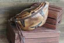 Load image into Gallery viewer, Sepia Longhorn Bum Bag
