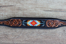 Load image into Gallery viewer, Tooled Beaded Puppers Collar
