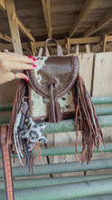 Load and play video in Gallery viewer, Mini Fringe Cowhide Backpack
