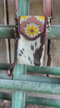Load and play video in Gallery viewer, Mini Belt Bag Crossbody cowhide Wristlet
