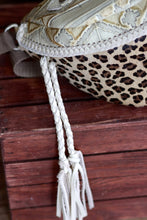 Load image into Gallery viewer, Leopard and White Navajo Bum Bag
