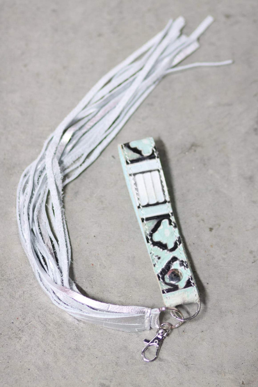Mint Navajo Cowgirl keychain