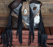 Load image into Gallery viewer, Leopard and Repurposed LV Double Braided Dutton Deluxe
