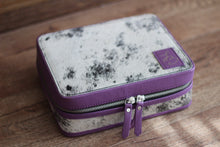 Load image into Gallery viewer, Purple Salt and Pepper Medium Jewelry Case
