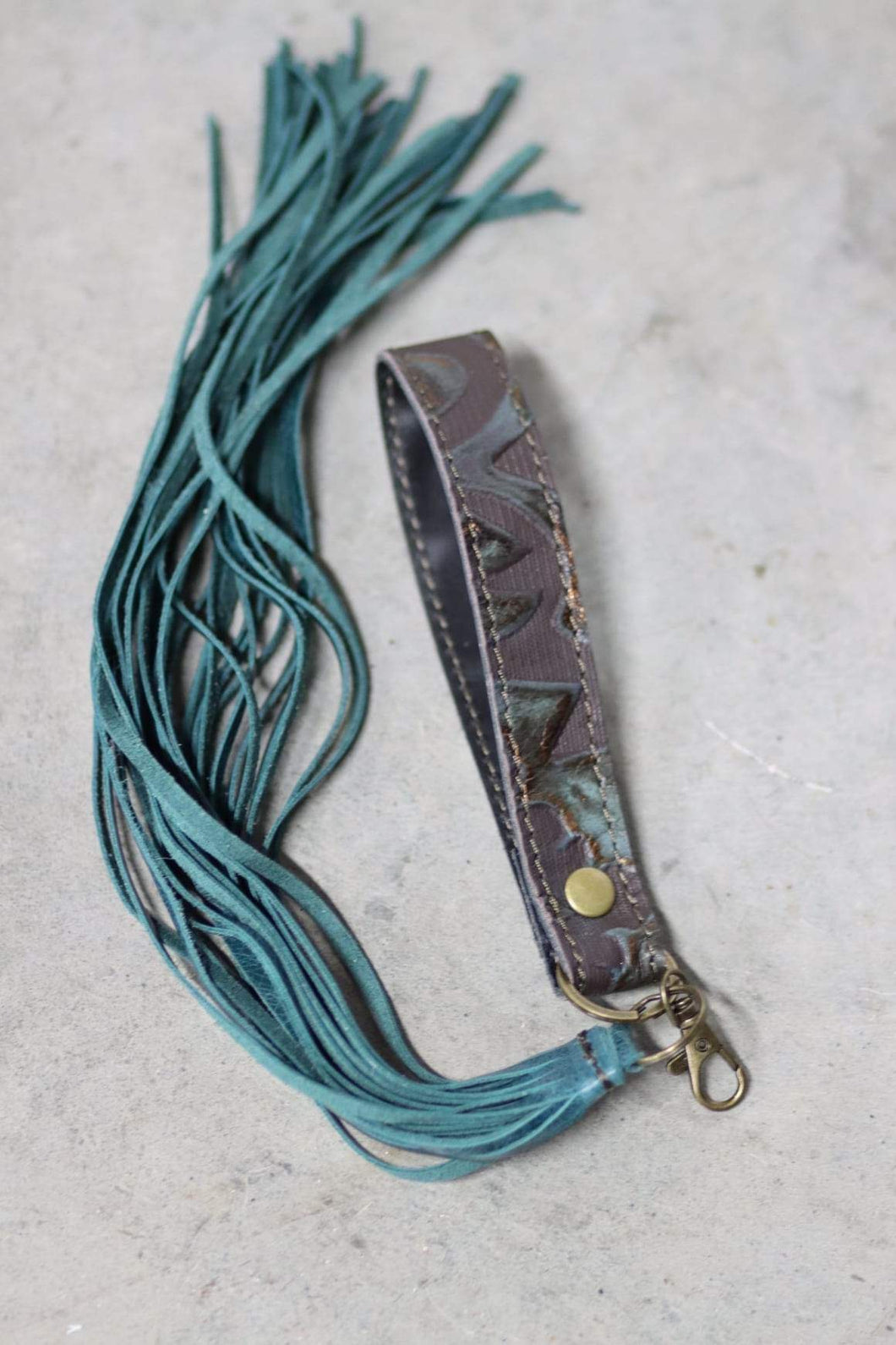 Turquoise Laredo Cowgirl keychain