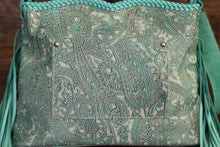 Load image into Gallery viewer, Turquoise Paper Italy Kindall Braided Edge
