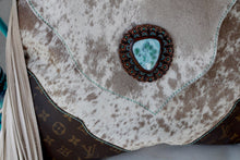 Load image into Gallery viewer, Speckled Turquoise LV Corner Large Juney
