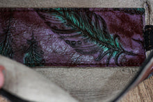 Load image into Gallery viewer, Purple Feathers Taco Cosmetic Bag
