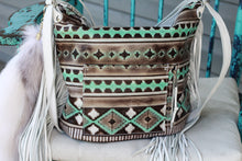 Load image into Gallery viewer, Silver Cowhide and Navajo Charolene
