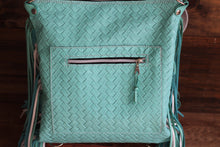 Load image into Gallery viewer, Turquoise Cow Cut Backpack Crossover

