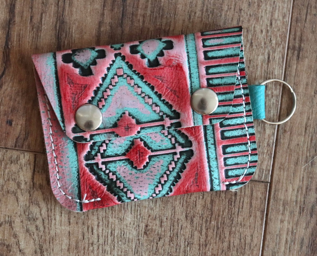 Mint Navajo Card Holder
