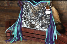 Load image into Gallery viewer, Purple and Turquoise Double Braid Dutton
