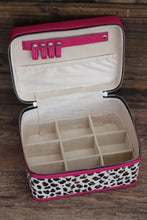 Load image into Gallery viewer, Pink Salt and Pepper Double Decker Medium Jewelry Case
