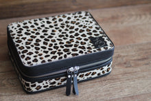 Load image into Gallery viewer, Black leopard Medium Jewelry Case

