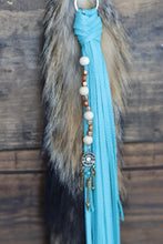 Load image into Gallery viewer, Turquoise Shot Gun Shell Tassel Clip
