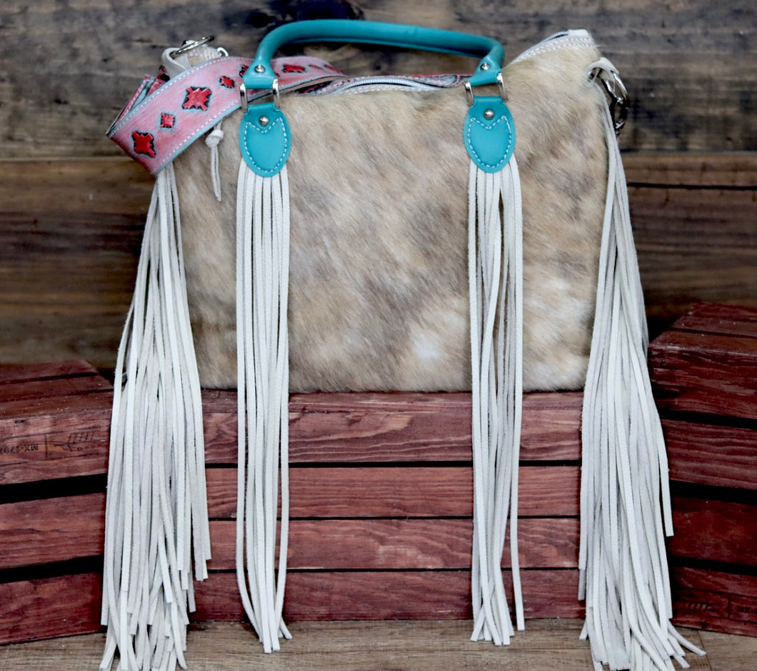 Light Brindle with Turquoise and Pink Navajo Kindall