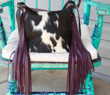 Load image into Gallery viewer, Deep Purple and Feathers Mini Charolene Convertible
