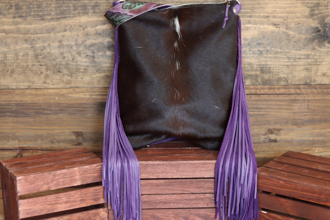 Purple Feather Backpack Crossover