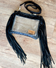 Load image into Gallery viewer, Black Navajo Clear Stadium Bag  Maybelle
