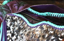 Load image into Gallery viewer, Purple and Turquoise Double Braid Dutton
