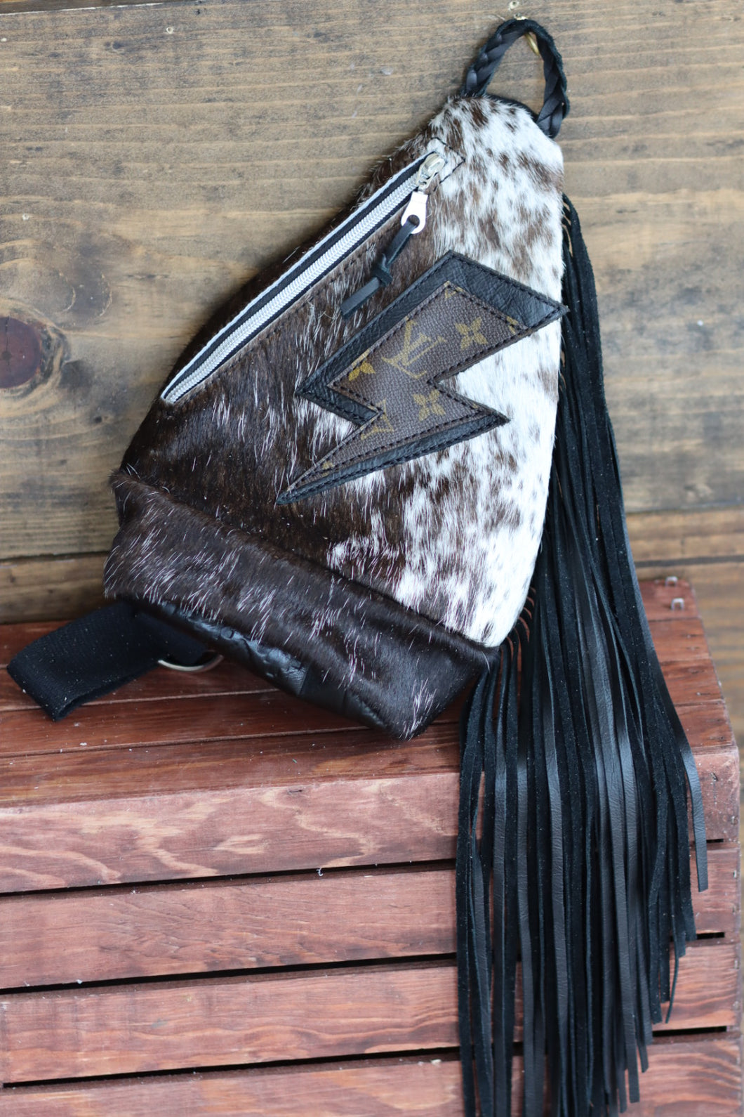 LV Lighting Bolt Sling Body Bag