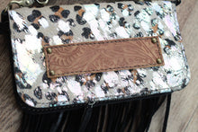 Load image into Gallery viewer, Holographic Leopard Clutch Crossover
