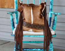 Load image into Gallery viewer, Backpack Crossover Springbok and Repurposed LV
