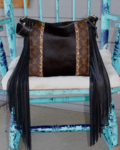 Load image into Gallery viewer, Repurposed LV and Leopard Black Beauty Kindall
