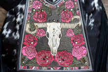 Load image into Gallery viewer, Pink Longhorn Hand Tooled Large Braided Juney
