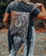 Load image into Gallery viewer, Repurposed LV Lighting Bolt Backpack Crossover

