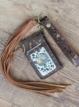 Load image into Gallery viewer, Sepia Paisley Cardholder Wristlet with ID Slot
